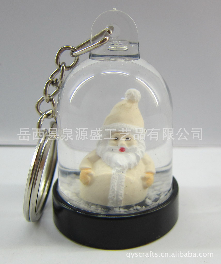 精美圣誕樹脂水球鑰匙扣 工廠直銷，匠心獨運，助力年終營銷佳節(jié)季